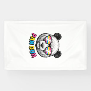 Funny Panda Zonnebril Vintage Graveer Shirt Des Spandoek