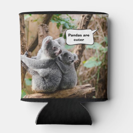 Funny Pandas of Koalas - Welke zijn knuffels? Blikjeskoeler (Achterkant)