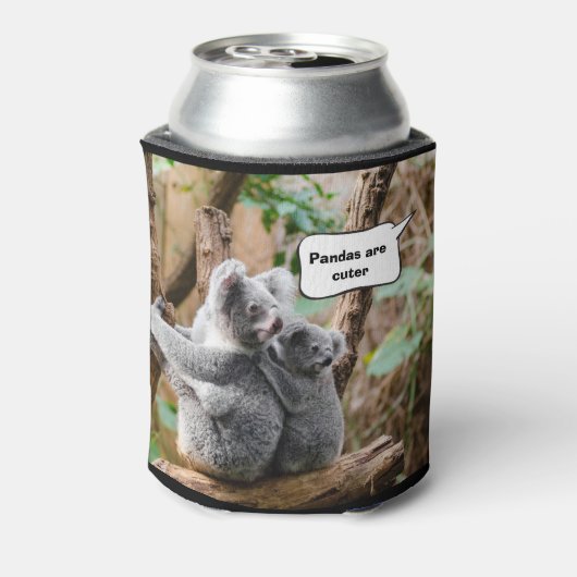 Funny Pandas of Koalas - Welke zijn knuffels? Blikjeskoeler (Blikje Achterkant)