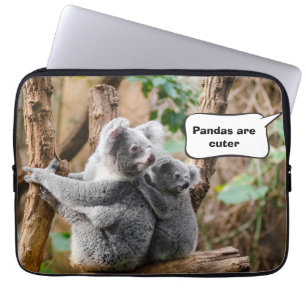 Funny Pandas of Koalas - Welke zijn knuffels? Laptop Sleeve
