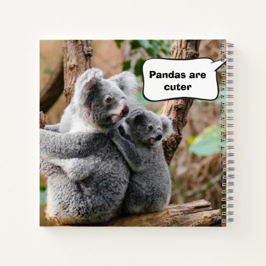 Funny Pandas of Koalas - Welke zijn knuffels? Notitieboek (Achterkant)