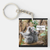 Funny Pandas of Koalas - Welke zijn knuffels? Sleutelhanger (Voorkant)