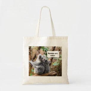 Funny Pandas of Koalas - Welke zijn knuffels? Tote Bag