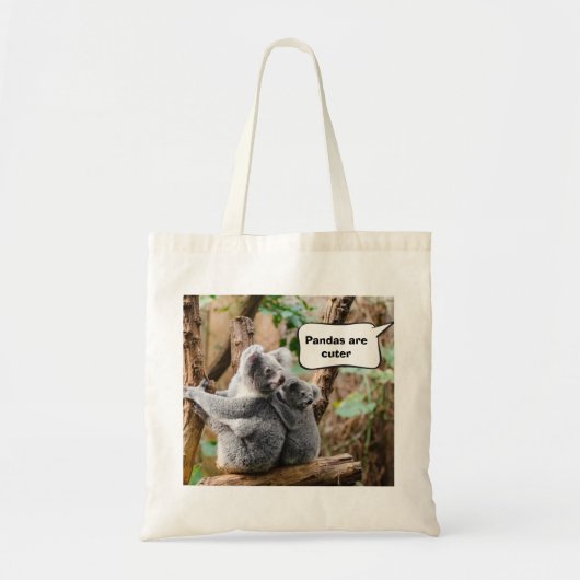 Funny Pandas of Koalas - Welke zijn knuffels? Tote Bag (Voorkant)