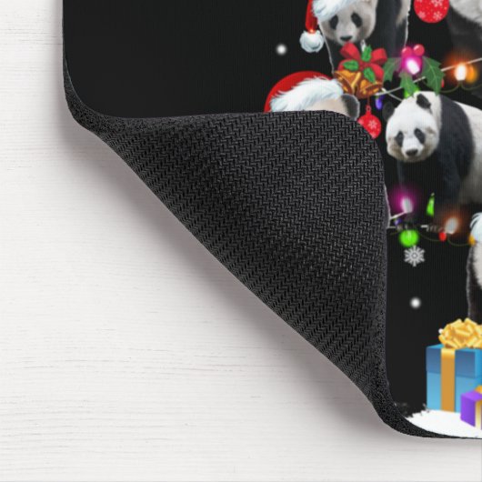 Funny Pandas Santa Hat Christmas Tree Ornament T S Muismat (Hoek)