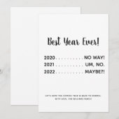Funny Pandemic Best Year Ever Holiday Card Feestdagenkaart (Voorkant / Achterkant)