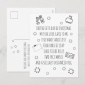 Funny Pandemic Covid Kerstmis Feestdagenkaart (Voorkant / Achterkant)