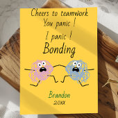 Funny panic bonding coworker custom feestdagenkaart