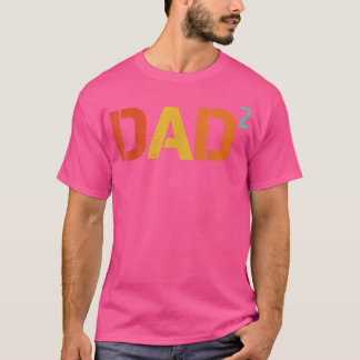 Funny Pap Fathers Dag 2 Zwangerschap Aankondiging T-shirt
