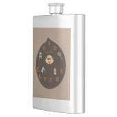 Funny Pap Monster houdt van koffieflessen Flacon (Links)