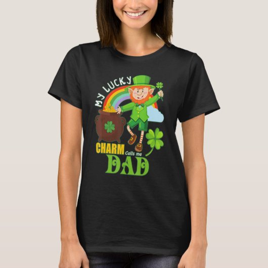 Funny Pap Paddy Day St Patricks Lucky Charm roept T-shirt (Voorkant)