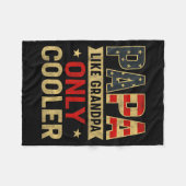 Funny Papa Art For Grandpa From Grandkids Father's Fleece Deken (Voorkant (Horizontaal))