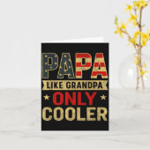 Funny Papa Art For Grandpa From Grandkids Father's Kaart (Gele Bloem)