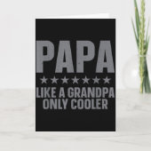 Funny Papa Art For Grandpa From Grandkids Father's Kaart (Voorkant)