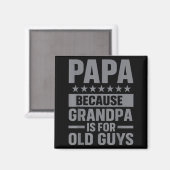 Funny Papa Art For Grandpa From Grandkids Father's Magneet (Voorkant / Achterkant)