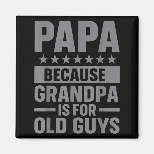Funny Papa Art For Grandpa From Grandkids Father's Magneet (Voorkant)