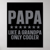 Funny Papa Art For Grandpa From Grandkids Father's Poster (Voorkant)