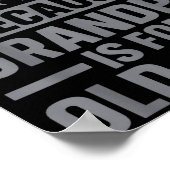 Funny Papa Art For Grandpa From Grandkids Father's Poster (Hoek)