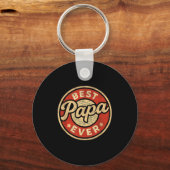 Funny Papa Art For Grandpa From Grandkids Father's Sleutelhanger (Voorkant)
