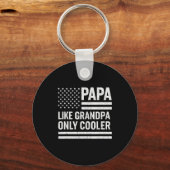 Funny Papa Art For Grandpa From Grandkids Father's Sleutelhanger (Voorkant)