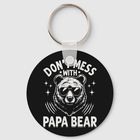 Funny Papa Beer Don&#; t Mess With Papa Beer Funny Sleutelhanger (Voorkant)
