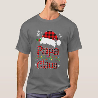 Funny Papa Claus Kerstroodgepiste pyjama Santa T-shirt