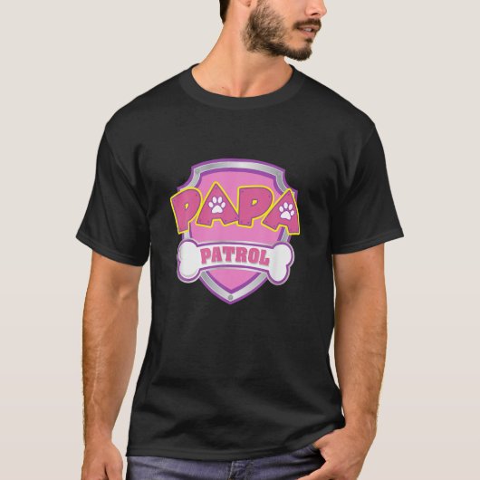Funny Papa Patrol - Dog Mam, pap voor mannen vrouw T-shirt (Voorkant)