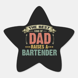 Funny Papa Ster Sticker