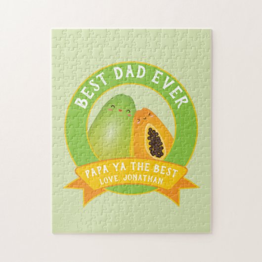 Funny Papa Ya de beste papieren pun voor papa Legpuzzel (Verticaal)