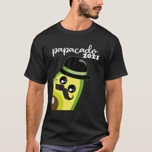 Funny Papacado 2021 voor de nieuwe vader en vaders T-shirt (Voorkant)
