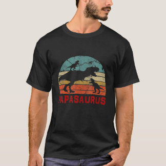 Funny Papasaurus T Rex Xmas Apparel For Men T-shirt
