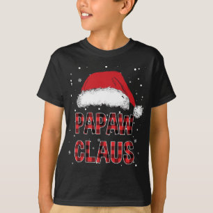 Funny Papaw Claus Red Pset met kerstmis T-shirt