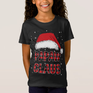 Funny Papaw Claus Red Pset met kerstmis T-shirt