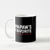Funny Papaw's Favorite Granhild I'm Papaw's Favori Koffiemok (Links)