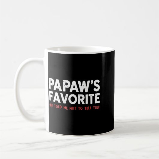 Funny Papaw's Favorite Granhild I'm Papaw's Favori Koffiemok (Links)