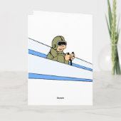 Funny Paper Airplane Pilot Kaart (Achterkant)