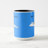 Funny Paper Airplane Pilot Mok (Midden)