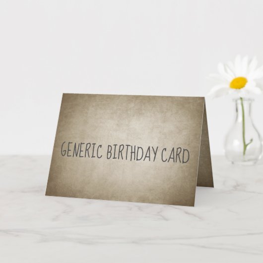 Funny  Paper Generic Birthday Kaart (Kleine Plant)