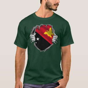 Funny Papoea-Nieuw-Guinea Vlagland Oceanië T-shirt