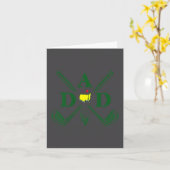 Funny Par Dad Golf Matching Golfing Quote Party Ck Kaart (Gele Bloem)