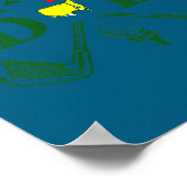 Funny Par Dad Golf Matching Golfing Quote Party Ck Poster (Hoek)