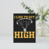 Funny Parachute Quote Skydiver Briefkaart (Staand voorkant)