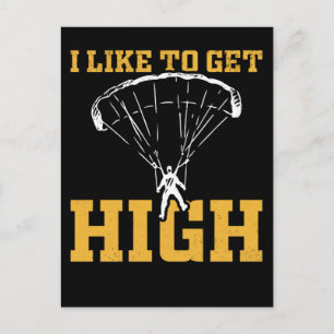 Funny Parachute Quote Skydiver Briefkaart