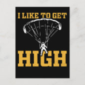 Funny Parachute Quote Skydiver Briefkaart (Voorkant)