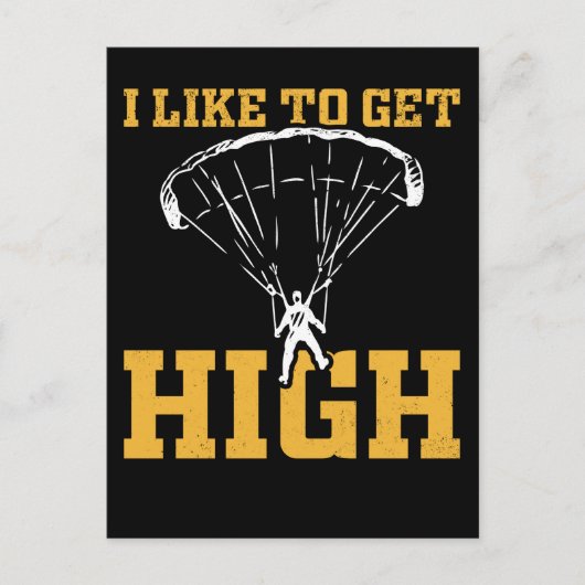 Funny Parachute Quote Skydiver Briefkaart (Voorkant)