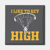 Funny Parachute Quote Skydiver Magneet (Voorkant)
