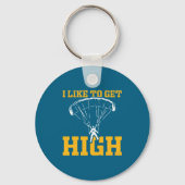 Funny Parachute Quote Skydiver Sleutelhanger (Voorkant)