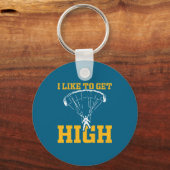 Funny Parachute Quote Skydiver Sleutelhanger (Voorkant)