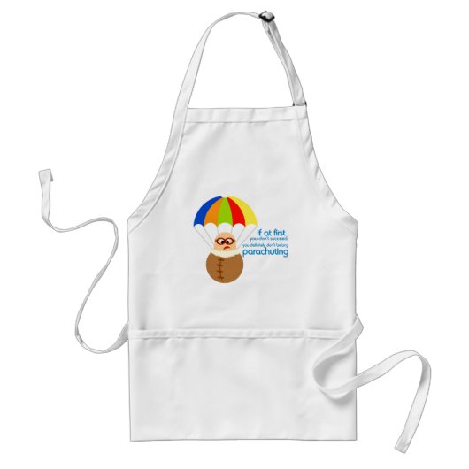 Funny Parachuting Quote Apron Standaard Schort (Voorkant)