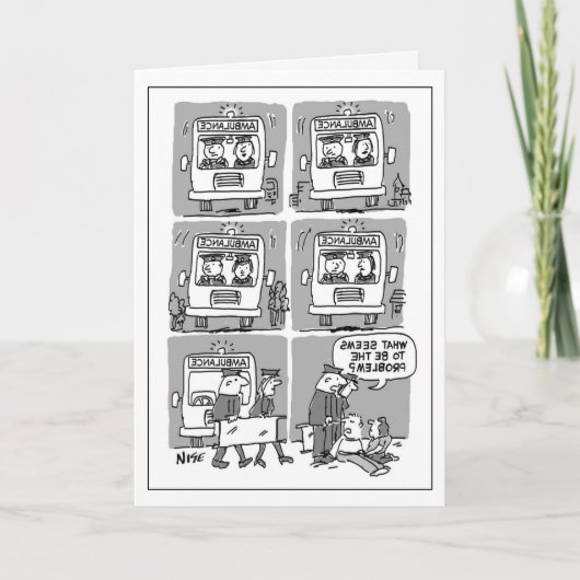 Funny Paramedic-kaart Kaart (Voorkant)